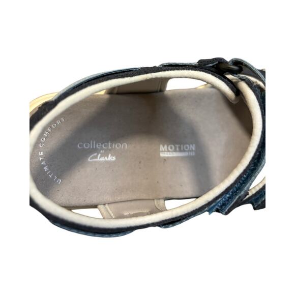 Clarks Women’s Solan Drift Sandals Navy size 6 - Picture 6 of 7